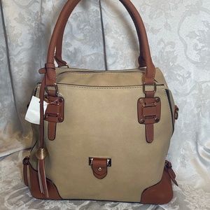 COPY - Never Worn- Convertible Travel Purse / Tan & Brown